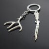 Hunting Rifle & Deer Antler Themed Shotgun Charms Keychain Key