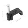 Mikinona 100Pcs Black J Hooks Cable Fixing Clips Durable Wire