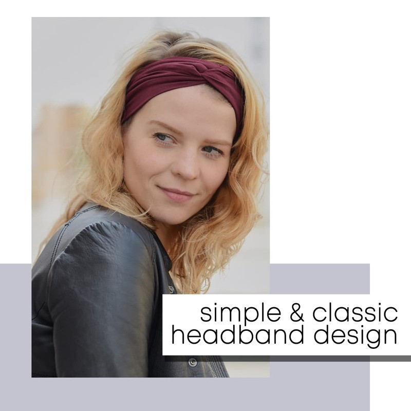 CHARM Multiuse Headband Hair Wrap, Black