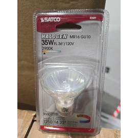 SATCO New SATCO S3501 35W MR16 GU10 BASE 120V FLOOD REFLECTOR LIGHT BULB HALOGN