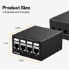 PBAEGAV Patch Panel 4 Port with 4pcs Cat6A Keystone Jack【EC