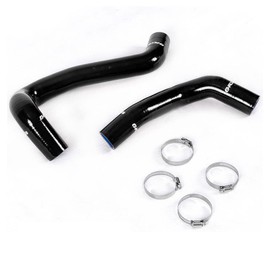 PIT66 Silicone Coolant Radiator Hose Kit,Compatible with 2007-2017 Tundra 5.7L V8 Black with Clamps