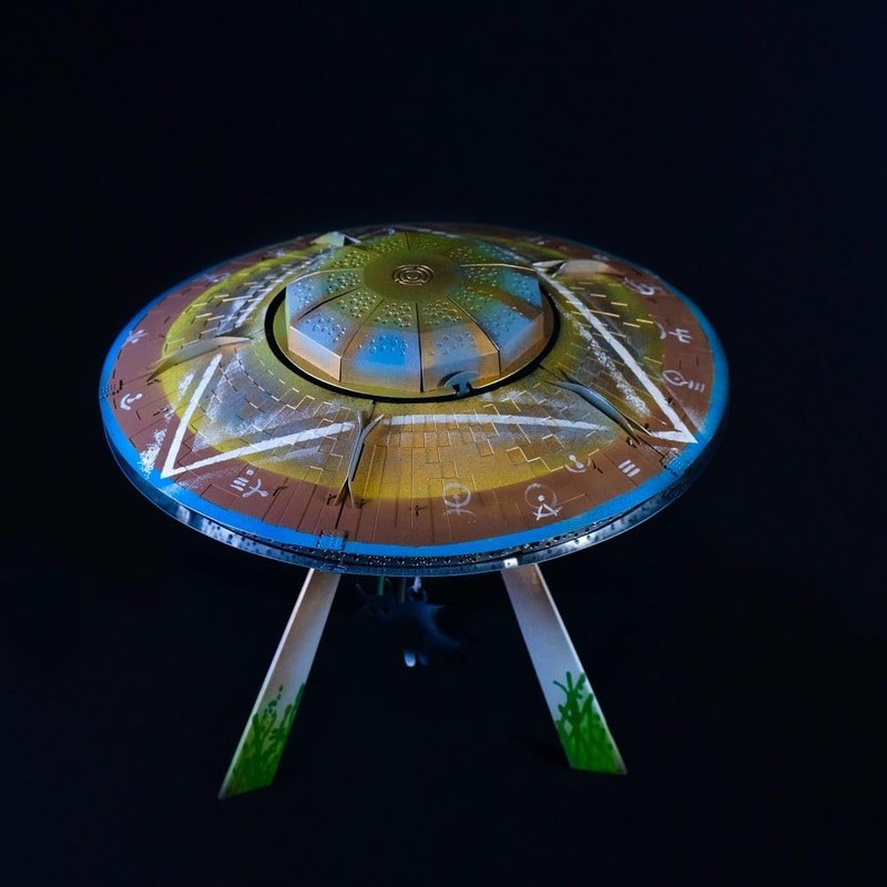 METAL-TIME UFO Model, Unidentified Flying Object Metal DIY Model Kit,