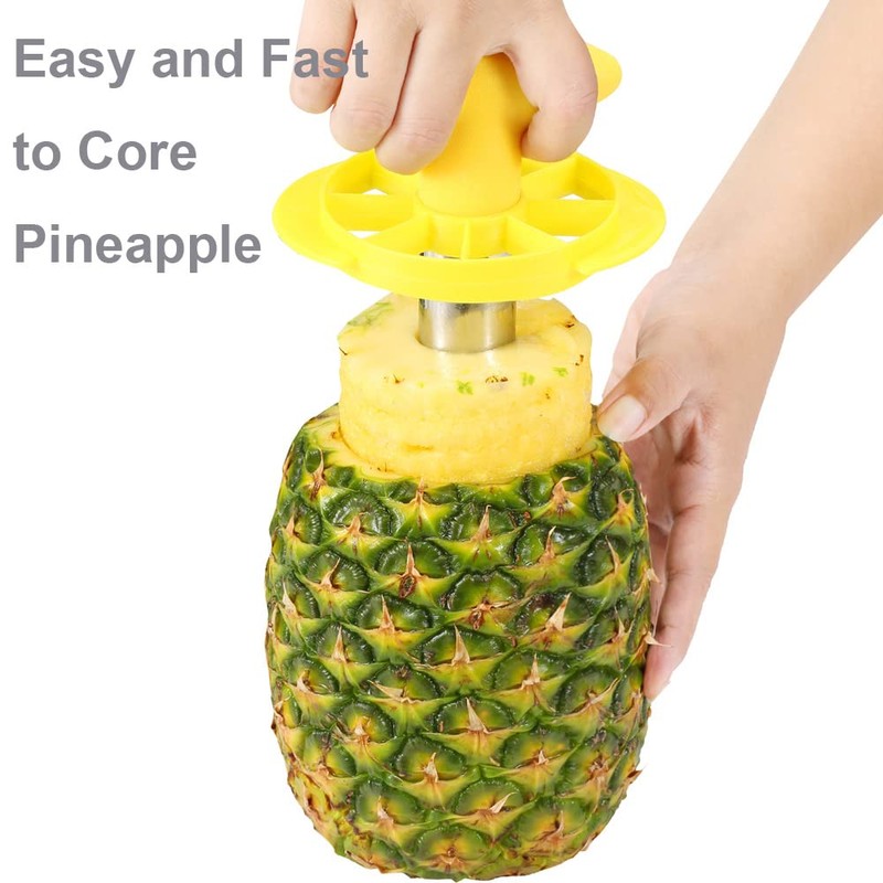Pineapple Peeler and Corer Slicer Cutter Stainless Steel Easy Kitchen