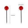 Yphzmtz Pack of 300 Versatile Pins with Head Map Mini