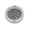 NKlaus 14617 5.5 cm Compass 3D Chrome-Plated Direction Indicator