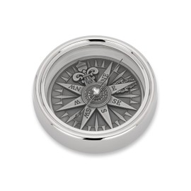 NKlaus 14617 5.5 cm Compass 3D Chrome-Plated Direction Indicator