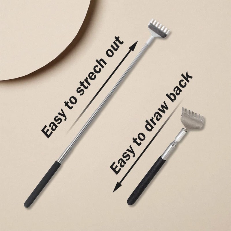 ANGIX 1x Extendable Back Scratcher | Portable Extended Telescoping Scratcher
