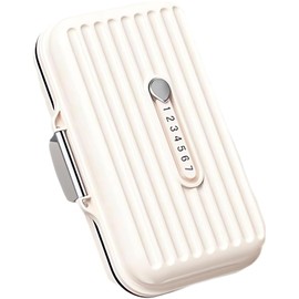 Ptyism Pill Box for On the Go Tablet Box 7 Days for On the Go (White) Travel Pill Box, Pill Organiser Travel for Travel and Daily Use etc