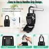 HUANLANG Lock Box for House Key,Key Lock Box for Door