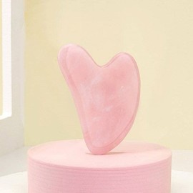 갈사 로즈쿼츠 지압봉 지압 하트 괄사 마사지 얼굴 Gua Sha Rose Quartz Massage Tool Heart Shape for Facial Acupressure