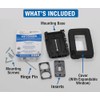 Intermatic WP7000BL Low-Profile Extra-Duty Weatherproof 1-Gang Cover, Black - Expandable