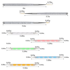 5 Pcs Dotting Pens with 3 Pcs Nail Art Liner Brushes, Nail Art Design Tools