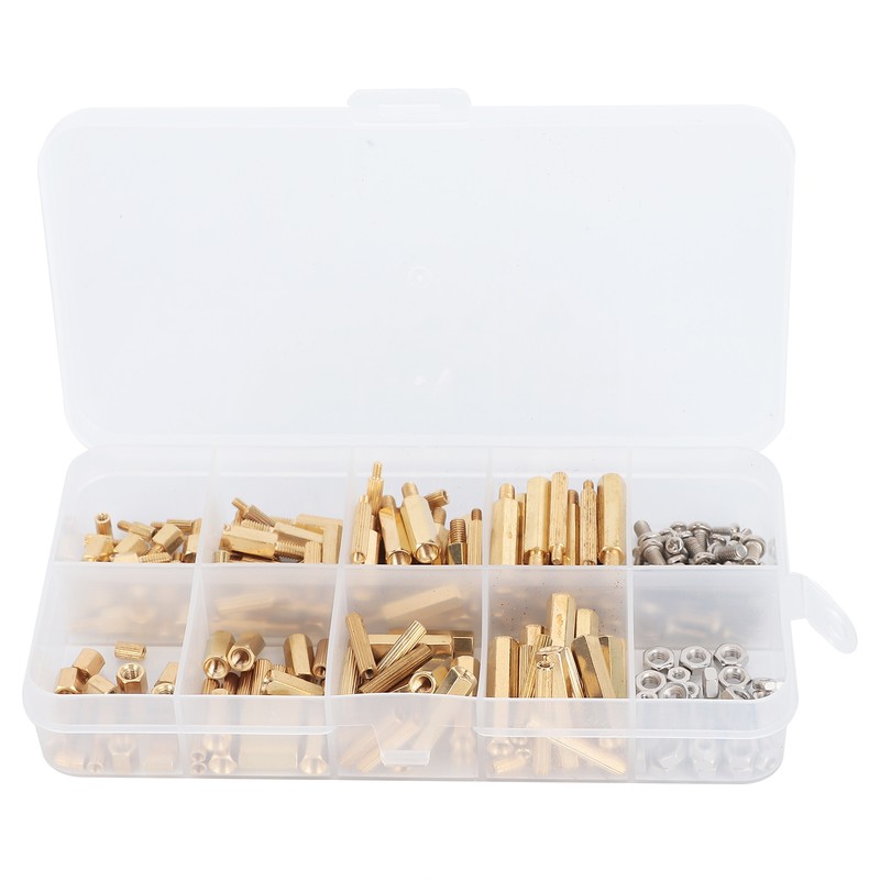 240Pcs Brass M2 M3 Hex Standoff Nut Screw Kit for