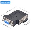 Duttek Left Angle VGA Male to Female Adapter,90 Degree VGA