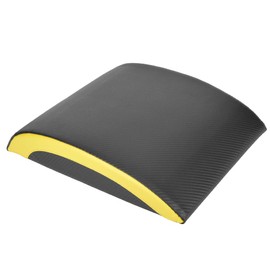 Sit Up Mat, Portable Fitness Sit Up Pad Mat Abdominal Mat Waist Trainer Exercise Equipment with Black Yellow for Home Fitness