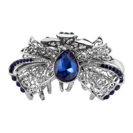 MINACHI Bohemian Retro Butterfly Hair Claws Clips, Created-Sapphire, Blue, Alloy, Women's Hair Accessories