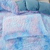 RYNGHIPY Super Soft Fuzzy Faux Fur Duvet Cover Set, Blue