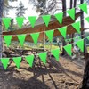 Polyester Fabric Bunting Banner 20M Green Bunting Banner with 40