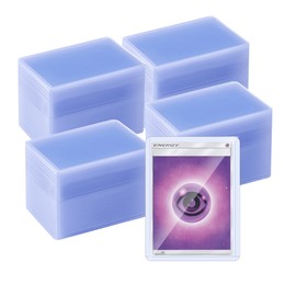 Tolesum 100 Tempered Glass Cases 35pt Protection for MTG, Magic, Trading Cards, Sports Cards, Card Protector 3 x 4 Inches - Blue Ray