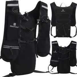 BBAIYULE®Lightweight Running Vest Backpack(Only backpack without bladder),Outdoor Sports Trail Racing Marathon Country Running Hiking Climbing Cycling,Reflective Hydration Vest for Women & Men