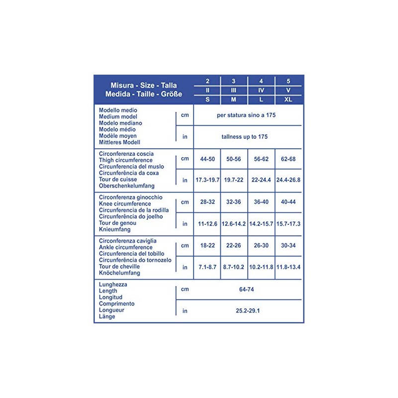 SCUDOVARIS Anti Crombo Stockings Medium 2, White