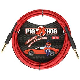 Pig Hog "Candy Apple"- 10ftVintage Series Inst Cable