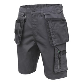 Högert Technik - LEMBERG Shorts mit Taschen dunkelgrau L (52) | Herren Kurz Hose Arbeitshose | Arbeitsshorts Arbeitshosen Männer | EN ISO 13688