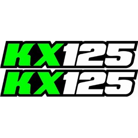 Kx125 - Pegatinas para placa de matrícula de coche con basculante, 125 gráficos Dirtbike