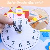 4 Pcs Felt DIY Wall Clock Craft Kit, Teaching Clock,