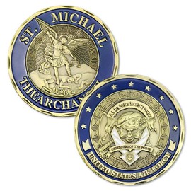 USAF Saint Michael US Air Force Security Police Challenge Coin Commemorative Gifts for Airman