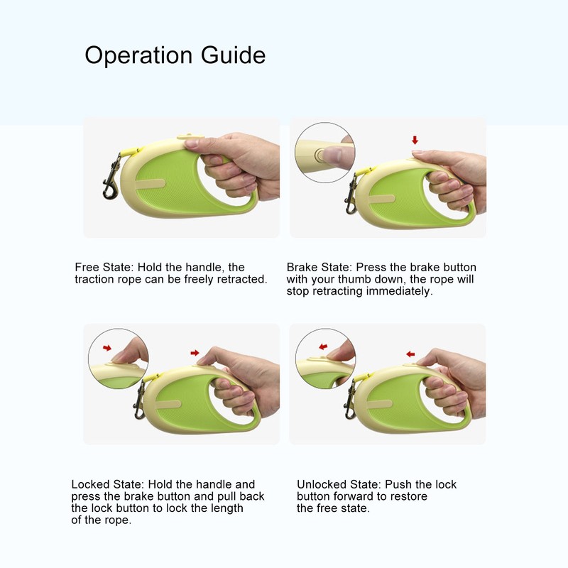 Dog Walking Leash Portable ABS Automatic Telescopic Retractable Dog Leash