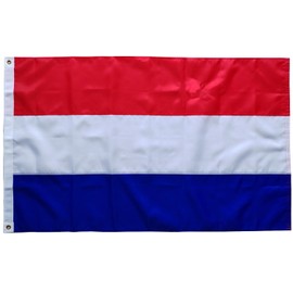 Nederland Nederlandse Vlag 90 x 150 cm Met Brass Eyelets 210D Nylon Material with Naaide Strepen Premium Vlaggen Dutch Flag