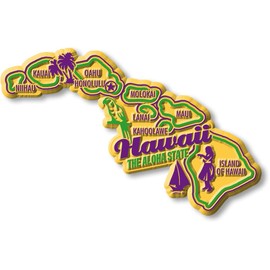 Hawaii Premium State Magnet by Classic Magnets, 4.1" x 2.6", Collectible Souvenirs Made in The USA
