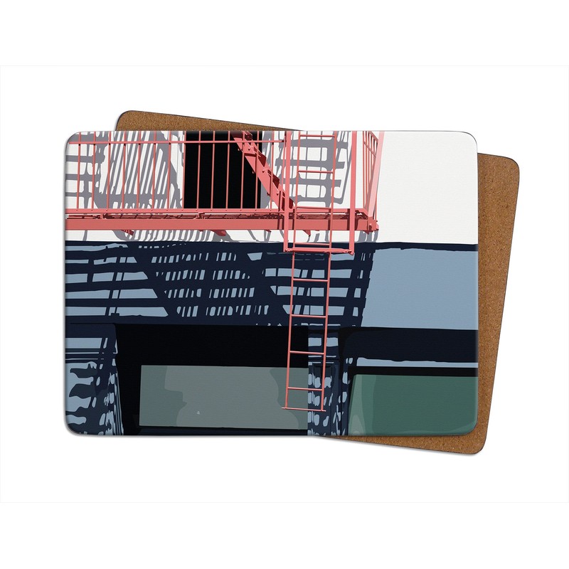 New York Set of 4 Placemats by Leslie Gerry -