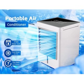 Does Not Apply Portable Air Conditioners, Evaporative Air Cooler with 3 Speeds, USB Touch