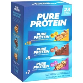 PURE Protein Bars, Variety Pack, 1.76 oz, 23-count