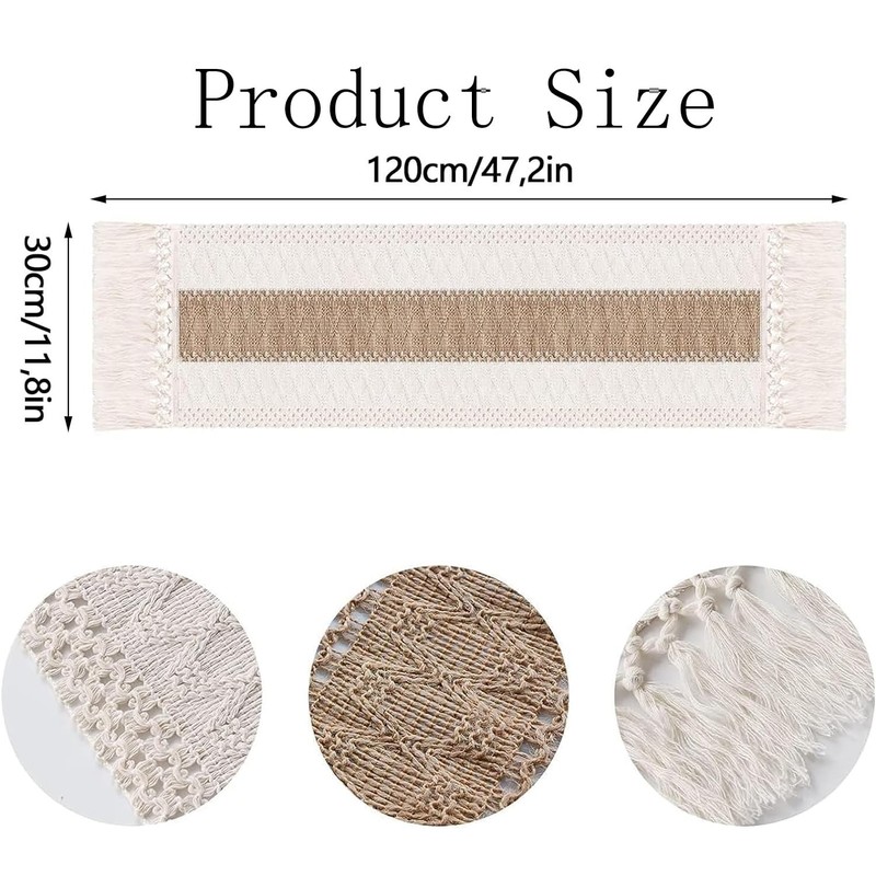 Macrame Table Runner, Macrame Boho, Fringe Table Runner, Tassels Table