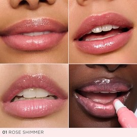 Lip Perfector - 01 Rose Shimmer by Clarins for Women - 0.35 oz Lip Gloss