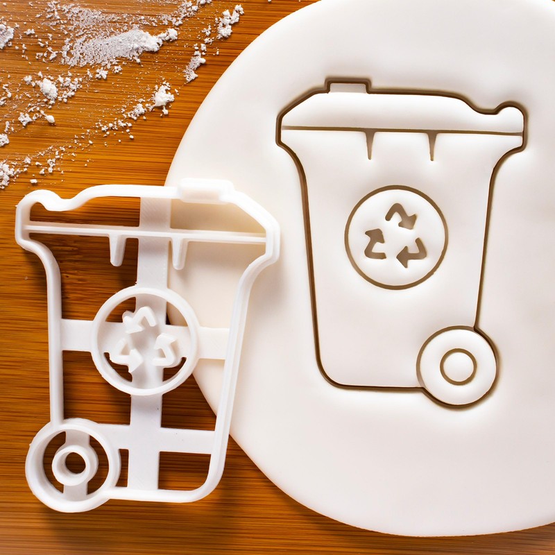 Set of 3 Trash Cutters (Trash Bin, Garbage Truck, Wheelie
