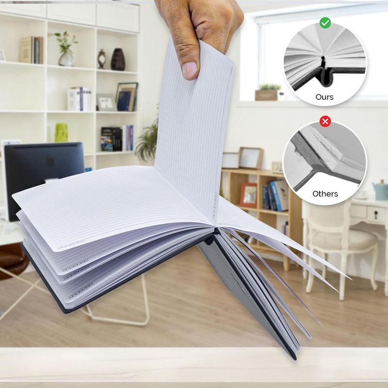 Nextnoid Hardcover Lined Notebook Journal - 120 GSM Thick Paper,
