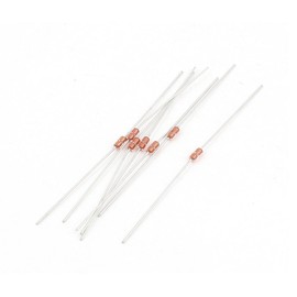 sourcing map MF58 10K Ohm 3950K 1% for Glass Encapsulated Resistor NTC Thermistors DIY Pack of 5