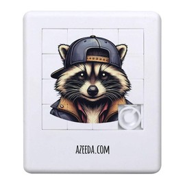 Azeeda 'Cool Raccoon' Sliding Puzzle (PZ00032398)