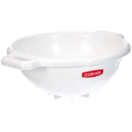 Curver 175218 Colander with Feet – White, 26 x 31 x 12 cm
