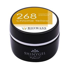 SHINYGEL Professional Shiny Gel Biomascara Gel, 268/Chrome Yellow, 0.1 oz (4 g) [UV/LED Compatible] (JNA Certification Compatible)
