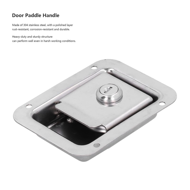 Door Lock, Trailer Lock, 304 Stainless Steel Anti-Theft Trailer Lock