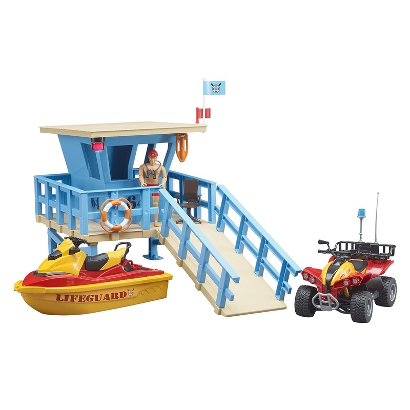Bruder bWorld Lifeguard with Paddleboard