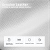 befen Leather Crossbody Purse for Women Lightweight White Crossbody Bag