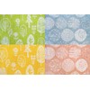 Kosugizen Jacquard Face Towels, Natural, 13.4 x 31.5 inches (34
