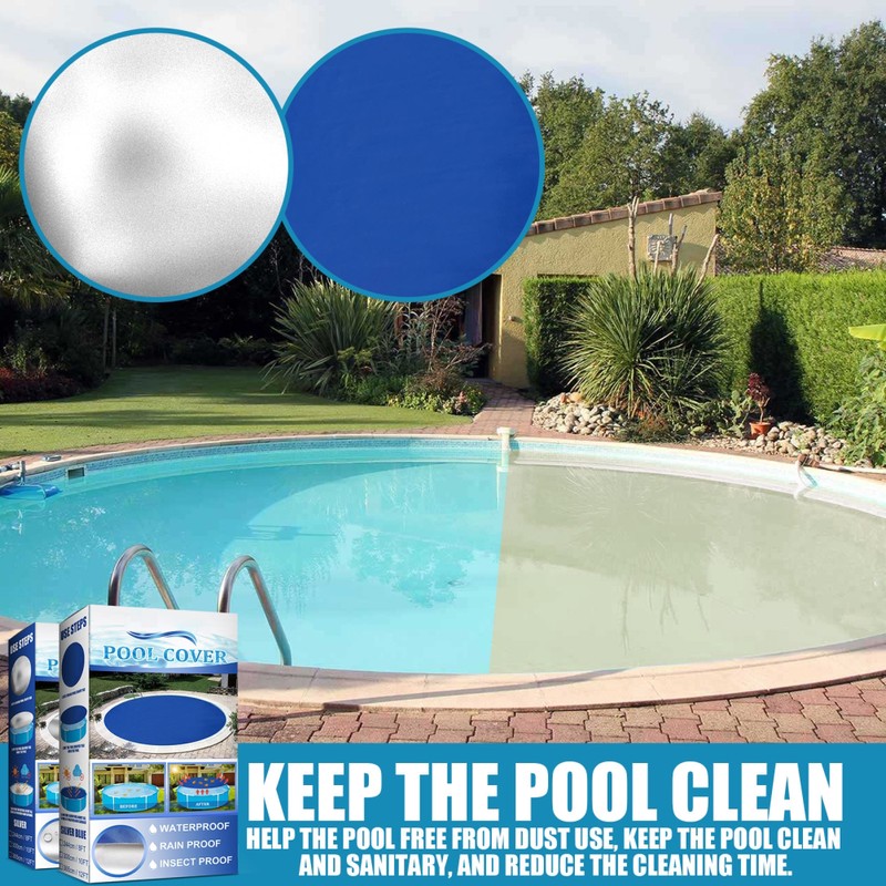 Round Swimming Pool Dust Cover Solar Heating Protector Dust Proof